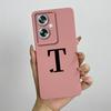 For Oppo A79 Case OPPO A79 5G Phone Case Oppo A79 Cover OPPO CPH2553 Cute Initial Letters Square Silicone Shockproof Back Cover