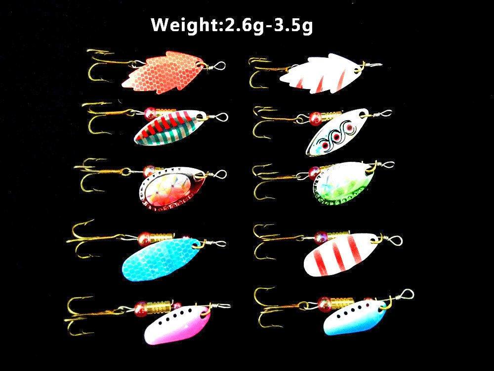 Zmart Lure Set of 30 (3g, 7g): Minnows, Poppers, Spinners, Spoons, Metal Lures - Mixed Style - Fishing Tackle - Hard Lures - Artificial Bait - Pesca