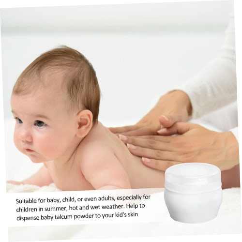 PAMINGONO 2-Pack Portable Powder Puffs for Babies and Kids, Body Talcum Powder Puffs for After Bath, Portable and Easy To Carry, Designed for Home or