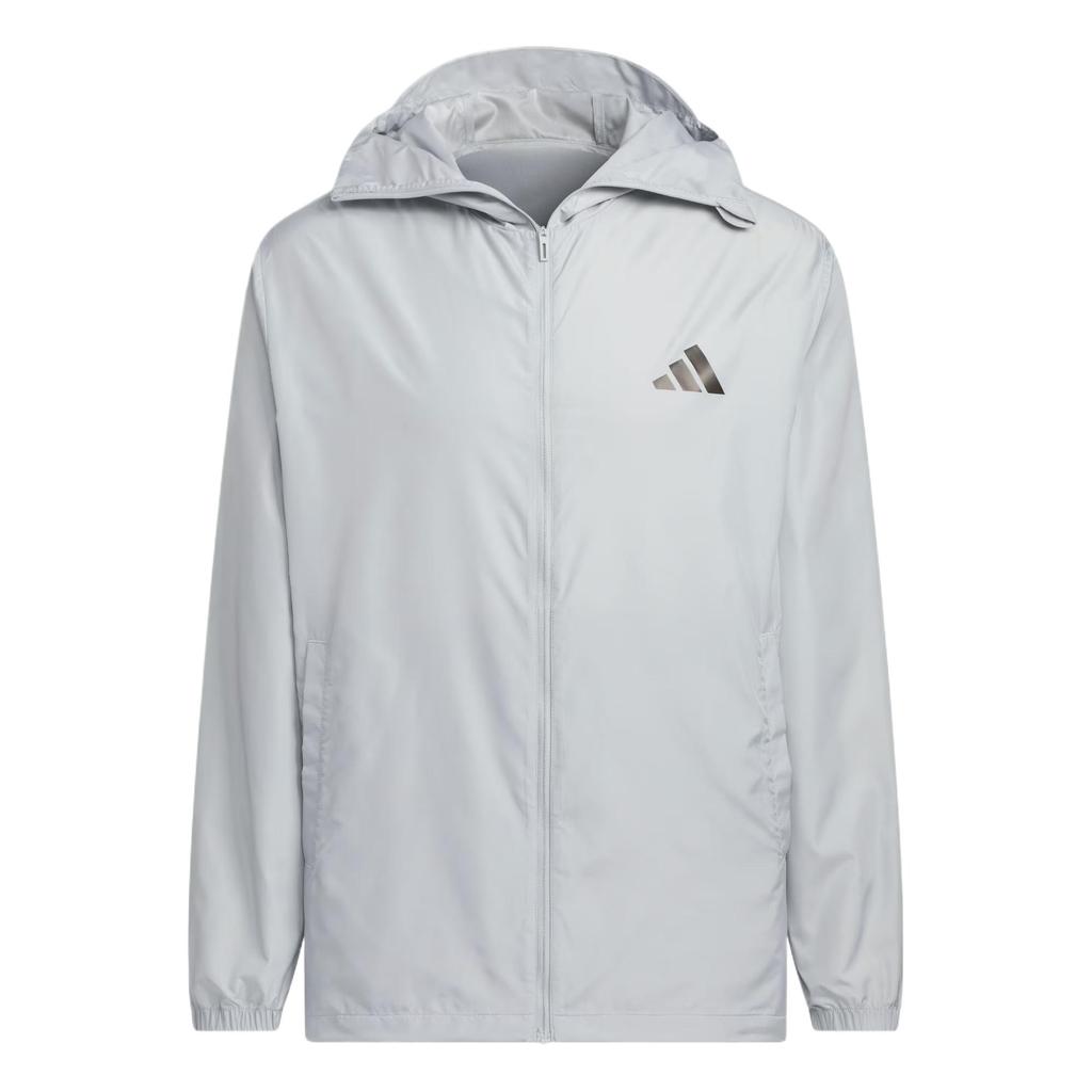 Adidas Comfortable Stylish Versatile Solid Color Jacket Unisex Jacket Gray Stone-Green KA9290