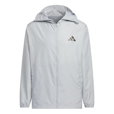 adidas Comfortable Stylish Versatile Solid Color Jacket Unisex Jacket Gray Stone-Green KA9290