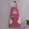 New Breathable Kitchen Apron Polyester Wear-resistant Chef Apron Korean Style Catering Work Clothes for Women Girl