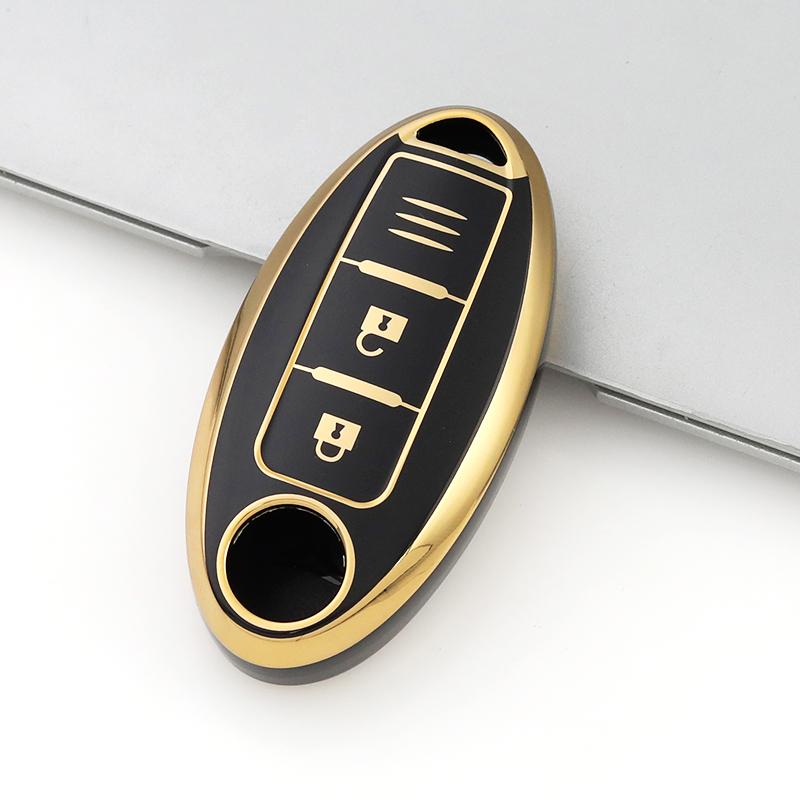 3 Buttons Keyless Shell Bag For Nissan Juke Leaf Micra K12 Note Patrol Qashqai J11 J10 Tiida Versa X-trail Xtrail T32 Soft Key Cover Case