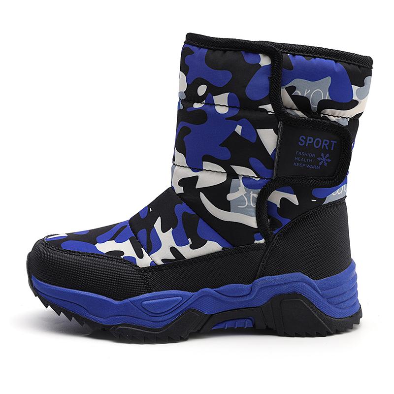 Stivali da Neve Caldi in Velluto High Top per Bambini Scarpe in Cotone per Ragazzi e Ragazze Scarpe in Cotone da Studente