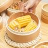 Dasoguy Premium 18cm Handmade Wooden Steamer with Two-Tier Steaming Basket for Dumplings, Dim Sum, Baozi, Rice, Vegetables, Meat, and Fish, Ideal for