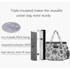 Cute Insulated Lunch Bags Reusable Thermal Lunch Box Portable Oxford Cooler Bag For Teens Adults Work School Outdoor