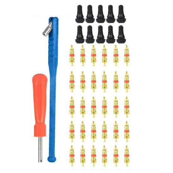 43Pcs/Set Tire Installer Durable Wide Use Compact Car Tyre Valve Repair Tool Kit for Car