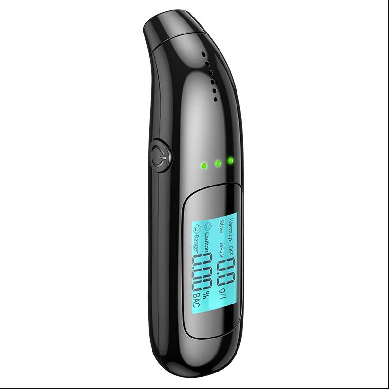 Berührungsloser Hochpräzisions-Alkoholtester Digitaler LCD-Bildschirm USB Wiederaufladbarer Atemalkoholtester Alkoholmessgerät Analysator Für Haushalt