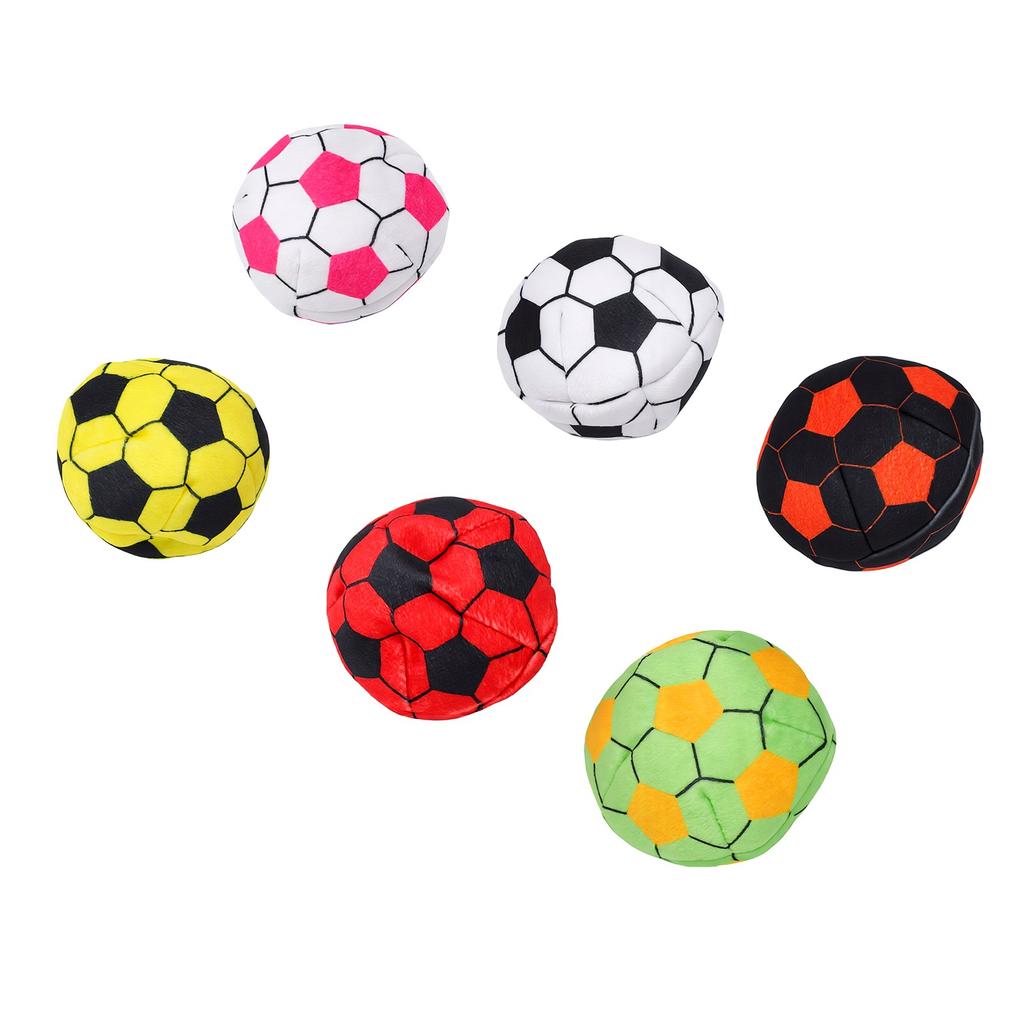 6 PCS Soccer Hackys Soft Plush Footbags for Adults Soft Juggle Balls for Indoor Outdoor Play