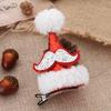 Christmas Lambswool Hair Clips: Cute Sequin Hat Clips for Girls' Holiday Photoshoot