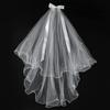 White Tulle Bow Veil Hairpin Pearls Wedding Bachelorette Hen Party Elegant Bridal Veil Hair Clip Gifts Women Hair Accessories