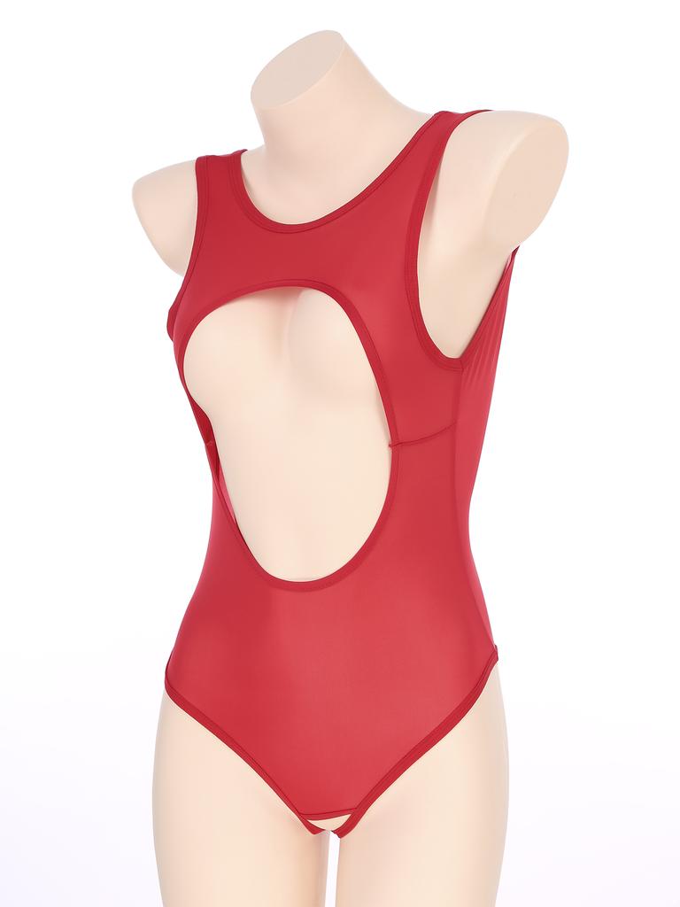 Dámské Micro Bikini Monokiny Plavky Vysoký střih Rozkrokové punčochové kalhoty Tanga Trikot Catsuit Teddy Body Body Spodní prádlo Noční klub Oblečení