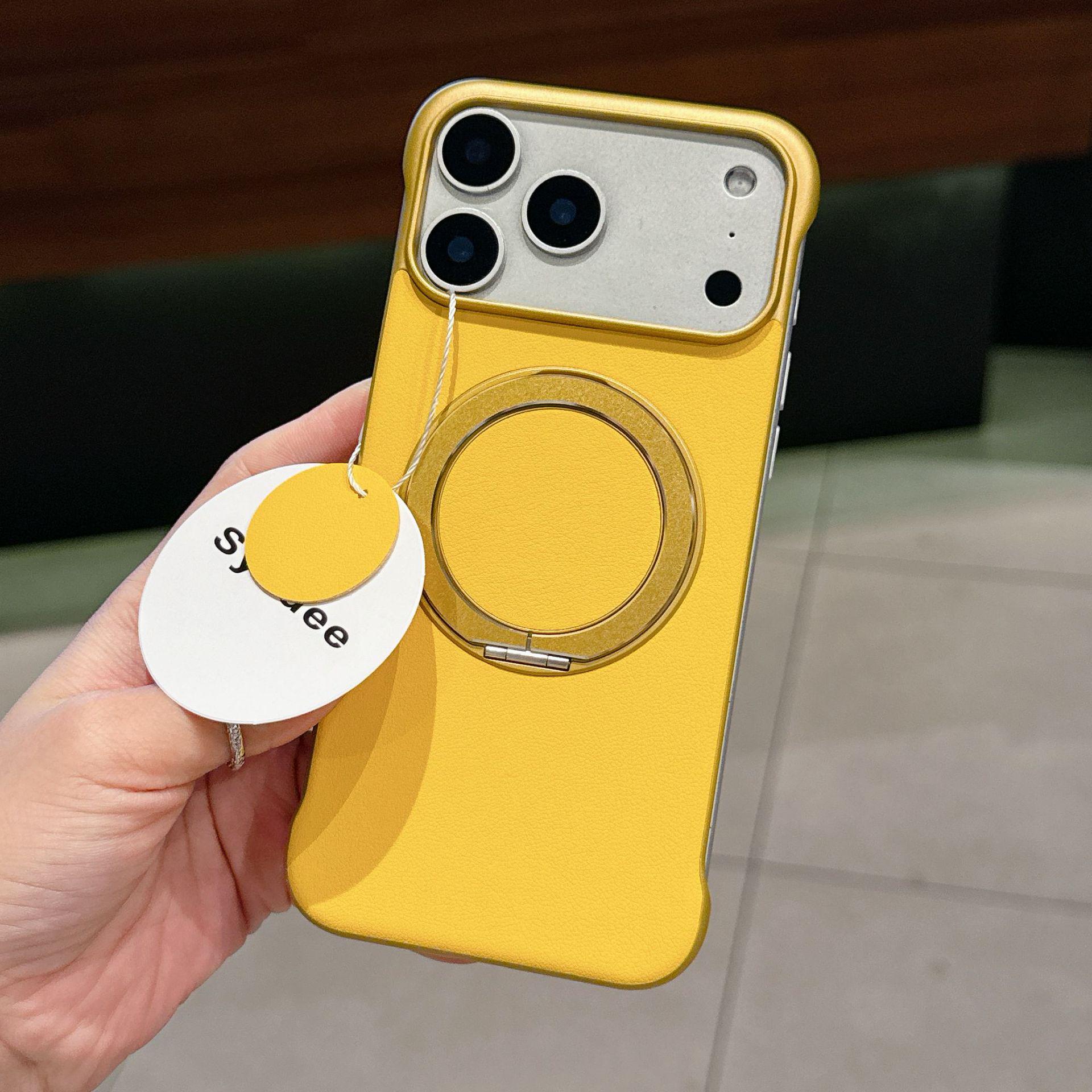 

iPhone 17 Pro Borderless Sticker Case, 360° Magnetic Bracket, Drop-proof Protective Case for Apple 16 & 13 iPhone 15 Pro Max