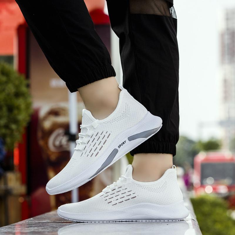 Men's Shoes Flyknit Mesh Breathable Casual Shoes Sports Shoes