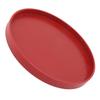 Wine Red Wooden Serving Tray Wooden Round Tea Plate Food Meals Serving Red Serving Tray  Tea House