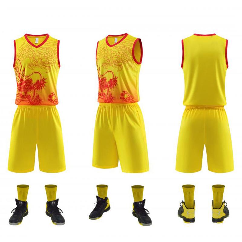 

Мужской и женский быстросохнущий дышащий комплект майки и шорт для гребли на лодке-драконе, баскетбола, бега и фитнеса. XXXL жёлтый