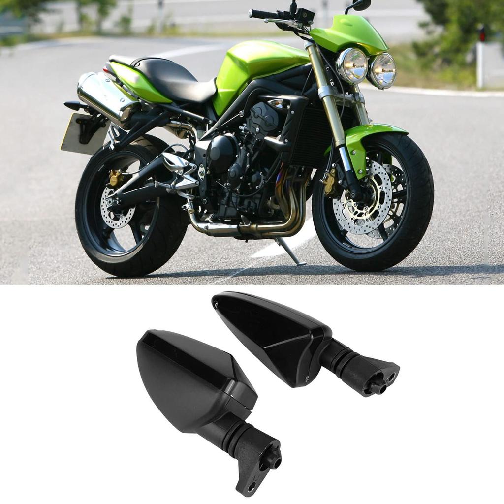 Motorcycle Turn Signal Lamp ABS Plastic Material Energy Saving Easy Installation 07-14 Compatible with Tiger Daytona (Smoke Black)
