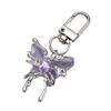 Elegant Resin Butterfly Keychain Alloy Key Holder Unique Keyring Bag Pendant Fashion Accessory for Women and Girls