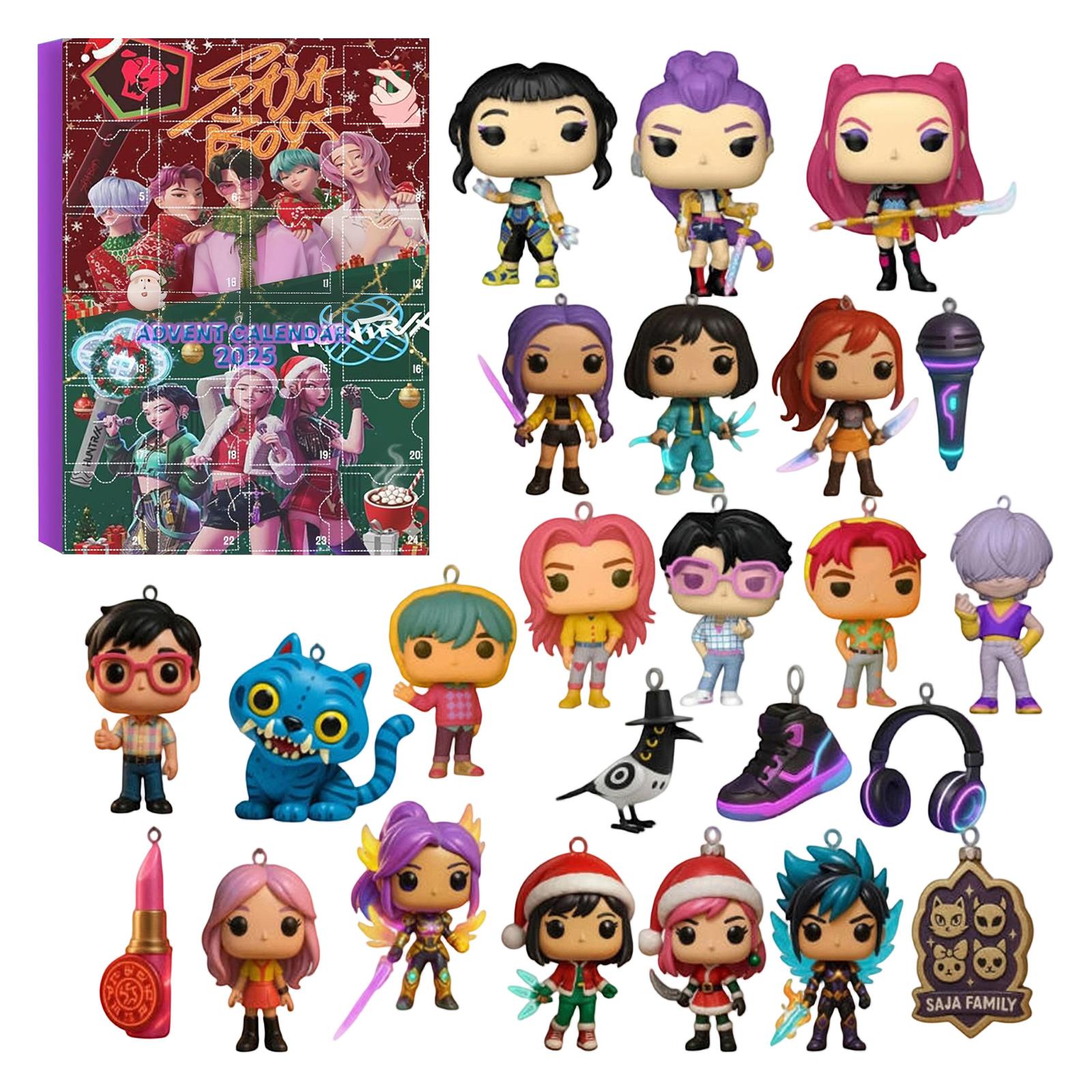 

1 шт. 3D Адвент-календарь Рождественское украшение Пластиковая подвеска One Size