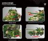 Sembo Bricks Military Tank Armory & Anti-Aircraft Vehicle Assembly Toy for Boys