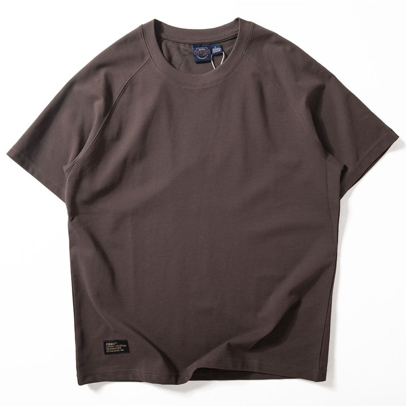 Short sleeve Men's Summer New Soft Breathable Half Sleeve Top Raglan Sleeve Japan fashion Simple All-Match Loose Casual T-shirt