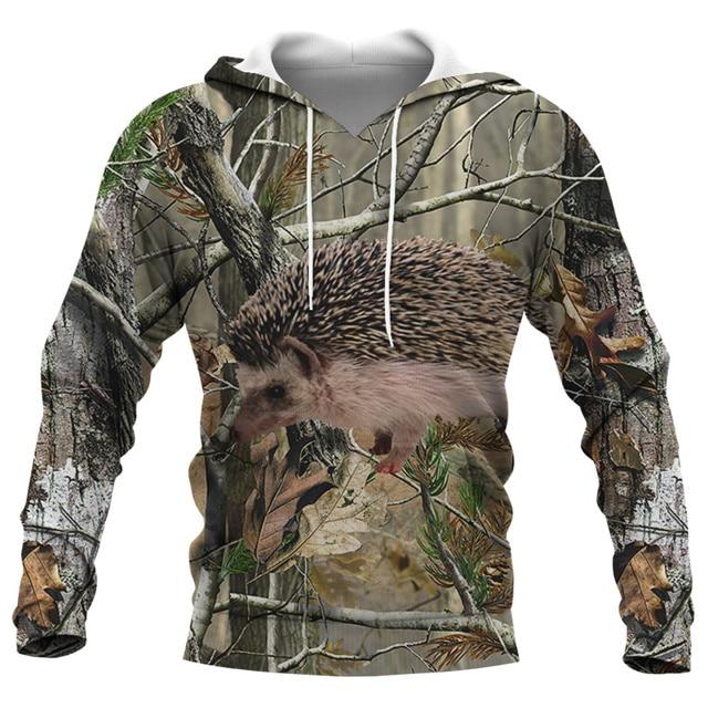 Pánska mikina s kapucňou Boar Hunter Lov zvierat Camo Tattoo Pulover Harajuku Ležérne mikiny ELK Hunte Oversized oblečenie s 3D potlačou