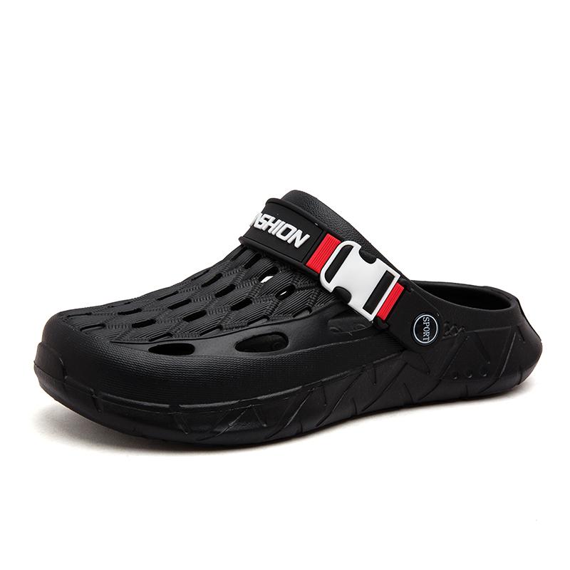 

Модная мужская обувь 2025 Тапочки Мужские Садовые Сабо Босоножки на платформе Мужские Летние Сандалии Мужские Кроссовки Уличные Шлепанцы Домашние Плоские Сандалии 39 чёрный