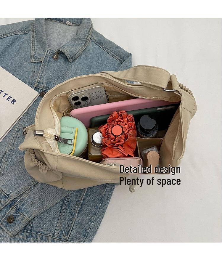 2025 Spring/Summer Versatile Large Capacity Korean Style Tote Bag for Women - Casual and Stylish Cloth Bag for Students