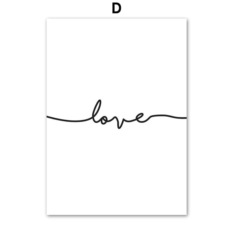 Nordic Wall Art Canvas Painting Posters Pink Flowers Rose Peony Minimalism Quotes Print Wall Pictures For Living Room Home Decor