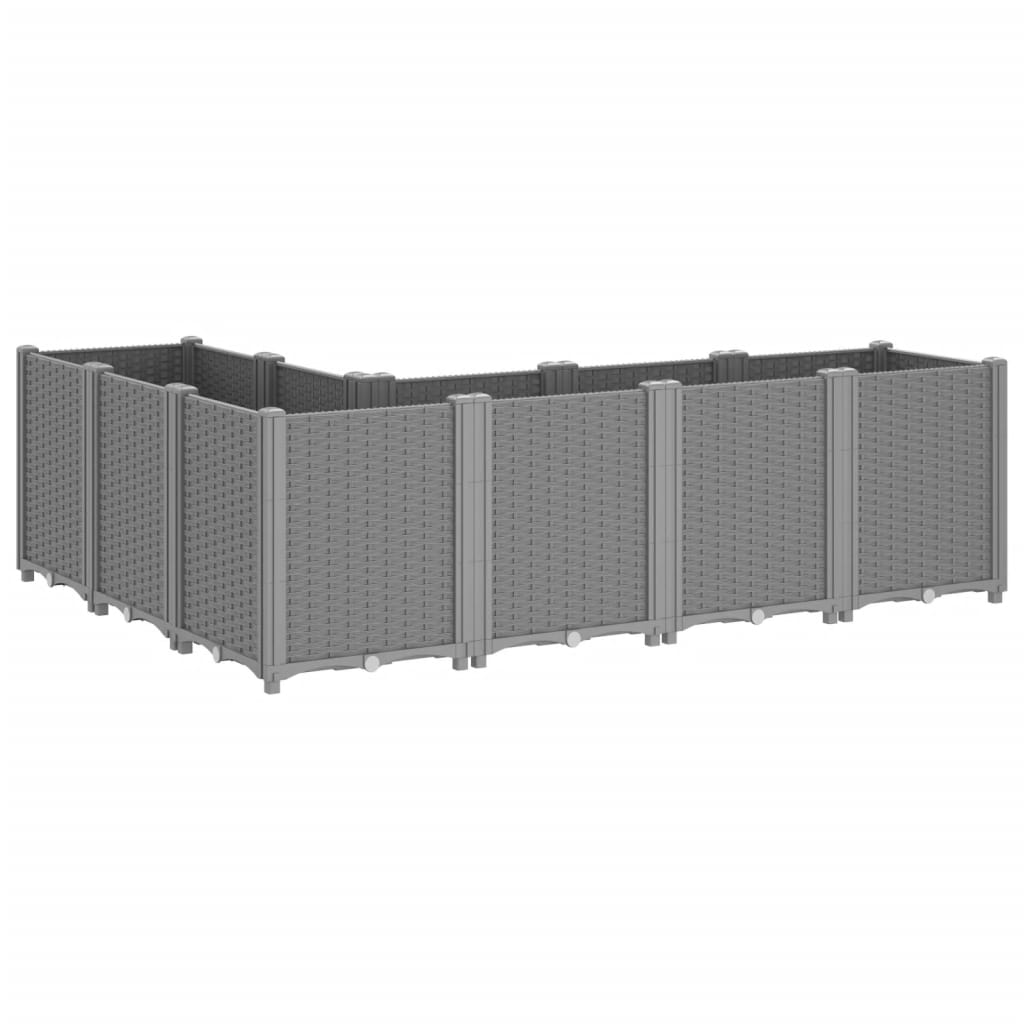 Plant Pot Light Grey 160x120x53 cm PP