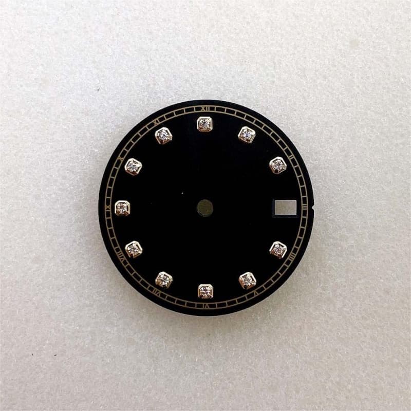 Movement Watch Literal 28.5mm NH35 Automatic Dial NH36 Golden Solar Pattern Edge Watch Accessories