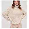 [Customized] Turtleneck Sweater Women's Knitted Loose Autumn and Winter Thickened Solid Color Casual Medium and Long Top Loose Type