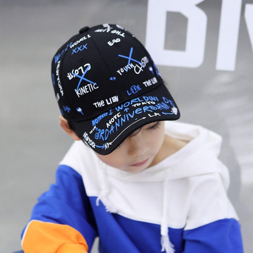 Adjustable Kids Baseball Cap Breathable Children Sun Hat Trendy Sunshade Hats for Boys Girls