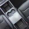 For Tesla New Model Y Juniper 2025 Launch Model 3 Highland Console Storage Box Non-slip Mat Armrest Hidden Organizer Watercup