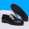 High-end leather shoes men's lazy spring breathable business casual shoes soft-soled versatile Doudou shoes