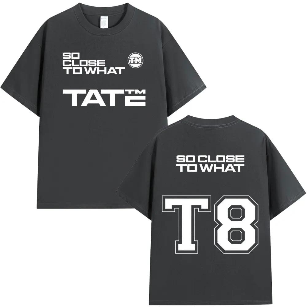 Tate McRae Cotton Crewneck T8 2025 Album T-shirt Men's and Women's Clothing Cotton short sleeve T-shirt Summer top