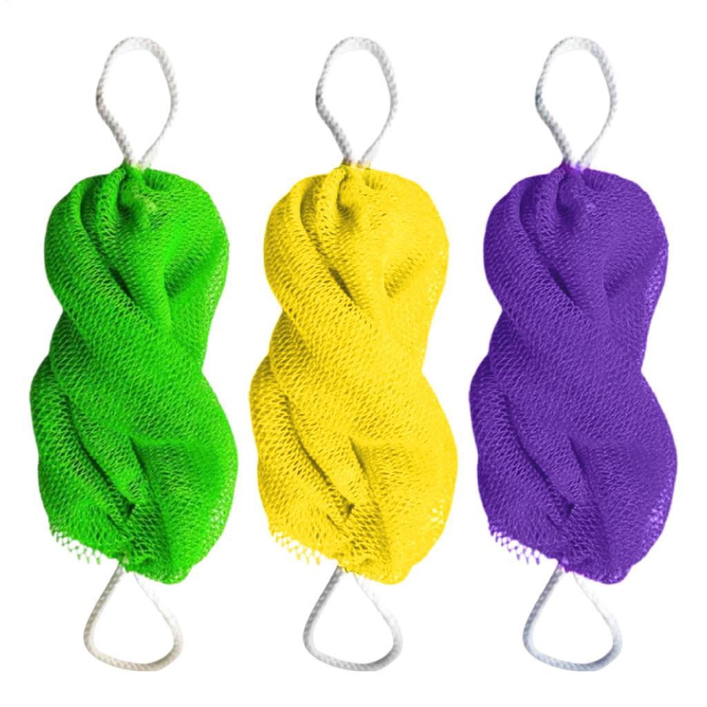 1PC Exfoliating Sponges Towel Mesh Bath Scrub Washcloth Double Side Wash Bath Loofah for Smooth Skin Back Shower Scrubb Sponges