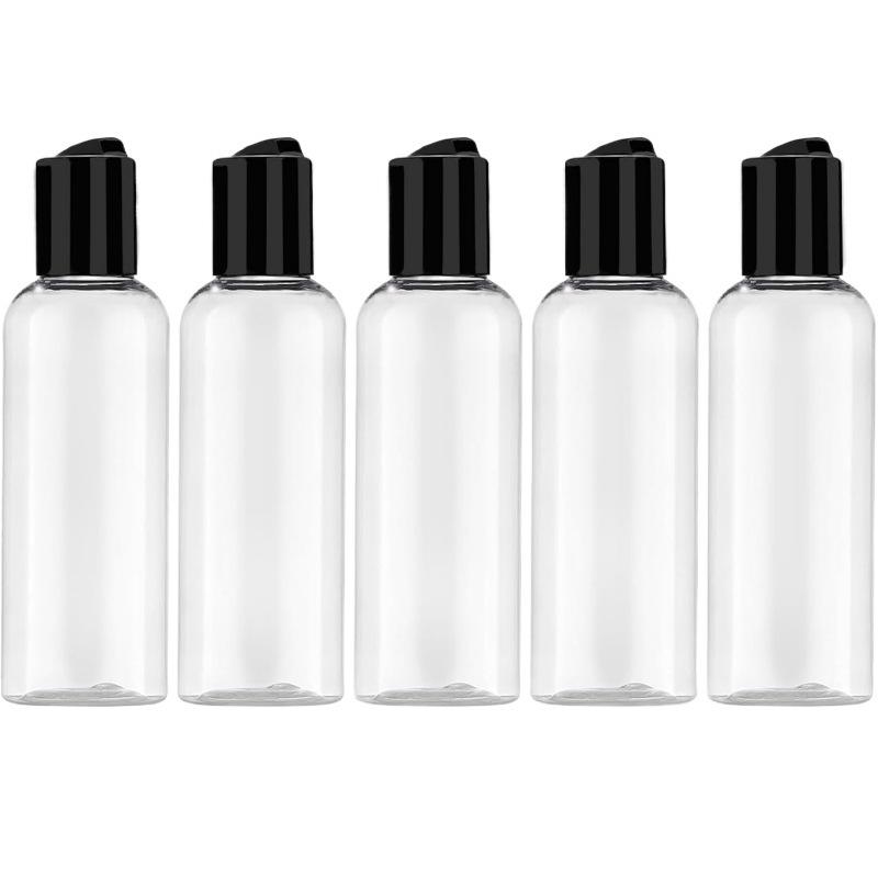 5 Pcs 3.4 Oz/100ml Travel Bottles for Toiletries Leakproof Plastic Empty Travel Size Bottles Containers