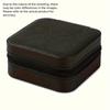 Artificial Leather Jewelry Storage Box - with Zipper Closure, for Neatly Organizing Scattered Earrings and Bracelets on The Dormitory Desk