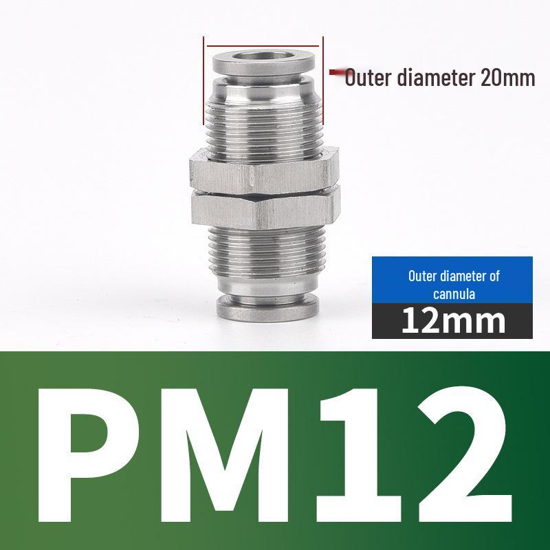 304 Stainless Steel Pneumatic Quick Connectors: High-Pressure Resistant Straight Reducer and Quick Connect Tee