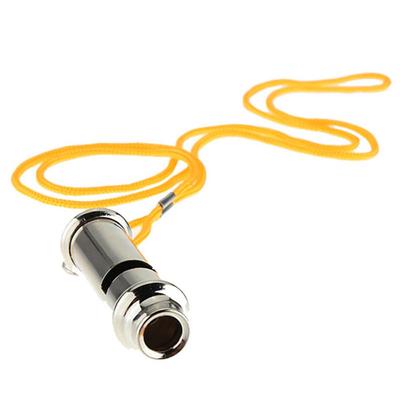 New Arrival Stainless Steel Whistle Security Portable Warning Metal Whistle With Lanyard Emergency Whistle