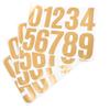 4Sets Waterproof Outdoor Number Stickers for Mailbox Address Identification Numbers Modern Self-Adhesive Decals Exterior