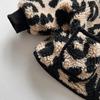 Elegante Cappotto di Peluche con Stampa Leopardo: Moda Bambini Giapponese e Coreana Spessa e Calda per Bambini e Bambine - Inverno 2025