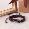 Wristbands Adjustable Bracelets PU Leather Women Rope Bangles Jewelry Charm Guitar Bracelets