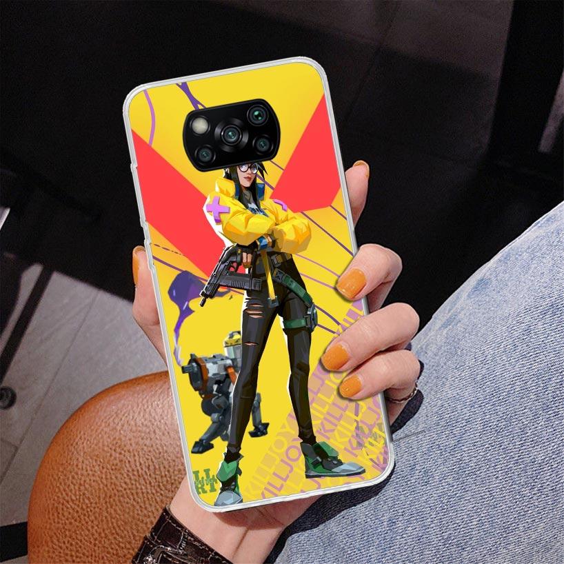 Valorant Killjoy Phone Case For Xiaomi Poco X7 X6 X5 Pro F7 Ultra Redmi 15C 15 13C 13 12C 12 10 10A 10C 9 9A 9C 9T Cover Poco X7
