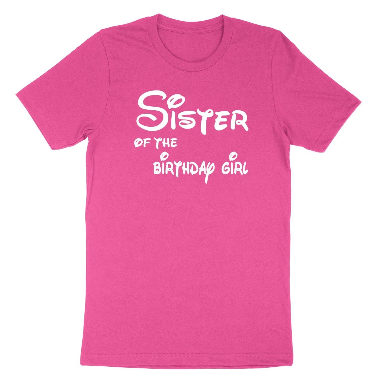 Sister Birthday T-shirt Sister of the Birthday Girl Shirt Birthday party Tee S
