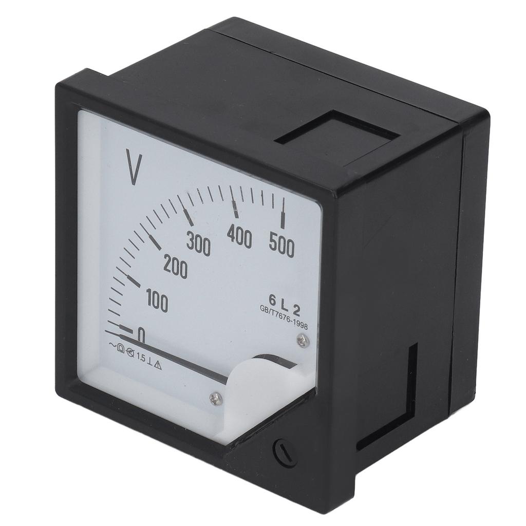 Analog Voltmeter AC 0‑500V Pointer Volt Meter Panel Needle Voltage Gauge for Equipment