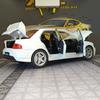 rlsh8 1:24 Mitsubishi EVO 9th generation alloy car model sound and light steering six door openable supercar ornament