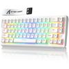 ATTACK SHARK X68HE Rapid Trigger Gaming 8000Hz Keyboard, Compatible, RT0.01mm (Pure White)