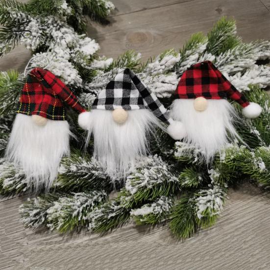 

6 шт./компл. Рождественские чехлы для бутылок вина с гномами, дизайн ручной работы в стиле гномов, шведский Tomte Gnomes, топперы для бутылок вина